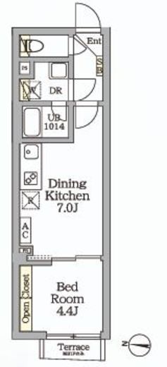 Aglaia新宿西落合　304号室　間取り