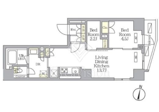 NOGATA RESIDENCE　208号室　間取り