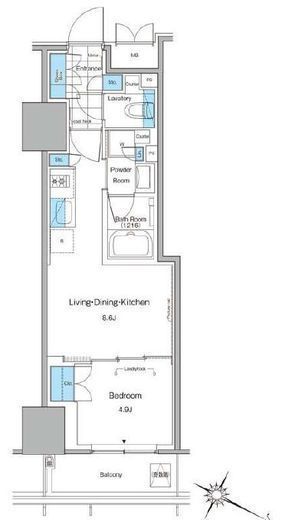ルフォンプログレ北新宿　1010号室　間取り