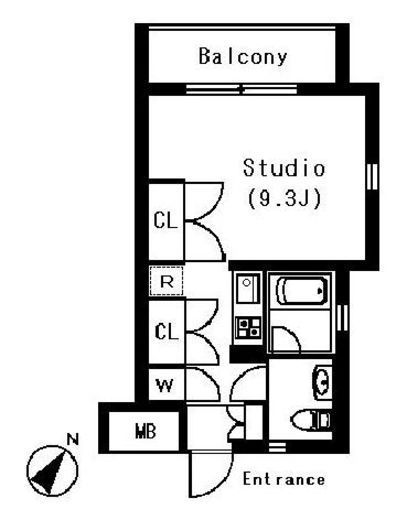 ラティエラ白金高輪　205号室　間取り