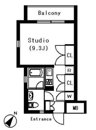 ラティエラ白金高輪　302号室　間取り