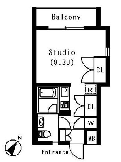 ラティエラ白金高輪　404号室　間取り