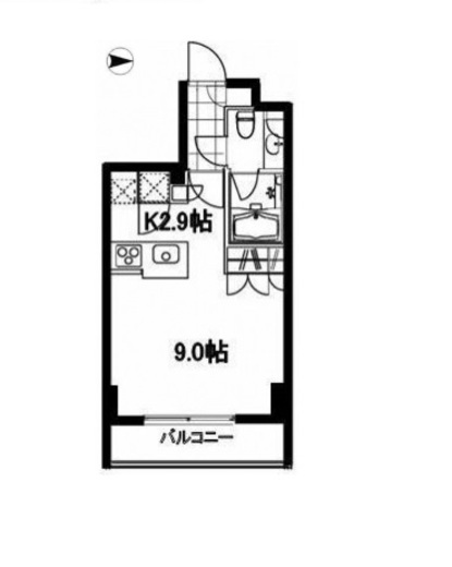 フレンシア麻布十番サウス　802号室　間取り
