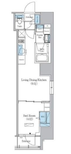 アーバネックス浅草橋Front　802号室　間取り