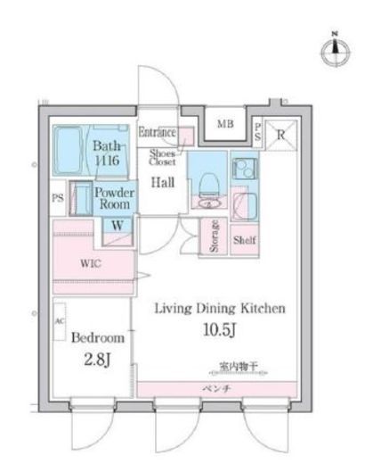 デュオメゾン都立大学　101号室　間取り