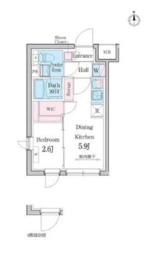 デュオメゾン都立大学　301号室　間取り