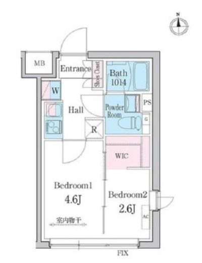 デュオメゾン都立大学　402号室　間取り