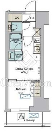 ブリリアイスト錦糸公園　602号室　間取り