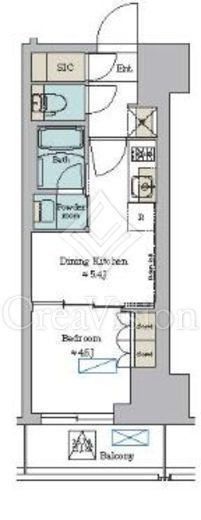 ブリリアイスト錦糸公園　702号室　間取り