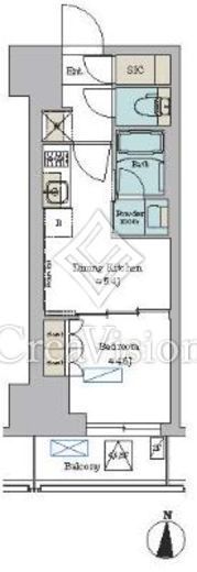 ブリリアイスト錦糸公園　703号室　間取り