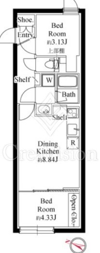 GRAN PASEO代々木上原 (グランパセオ代々木上原)　105号室　間取り