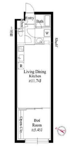 GRAN PASEO代々木上原 (グランパセオ代々木上原)　203号室　間取り