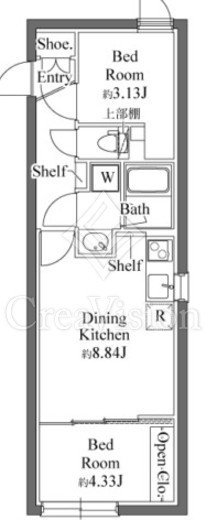 GRAN PASEO代々木上原 (グランパセオ代々木上原)　304号室　間取り