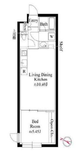 GRAN PASEO代々木上原 (グランパセオ代々木上原)　B103号室　間取り