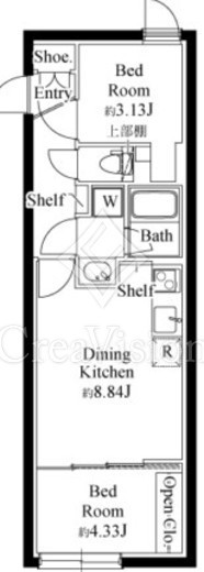 GRAN PASEO代々木上原 (グランパセオ代々木上原)　B105号室　間取り