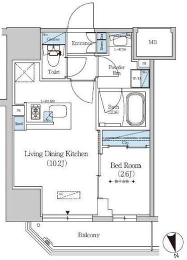 アーバネックス上野　901号室　間取り