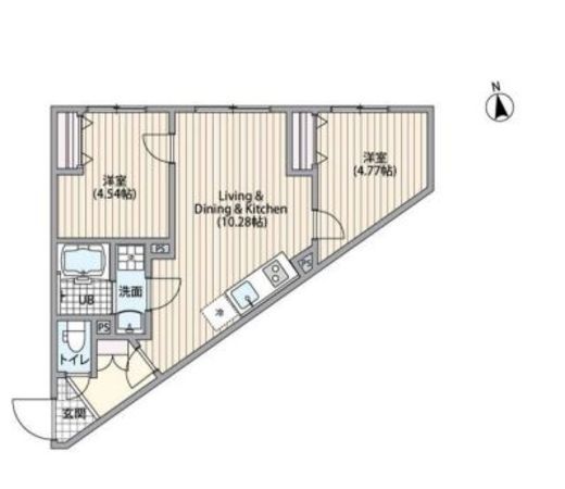 プラティーク代々木上原ウエスト　304号室　間取り