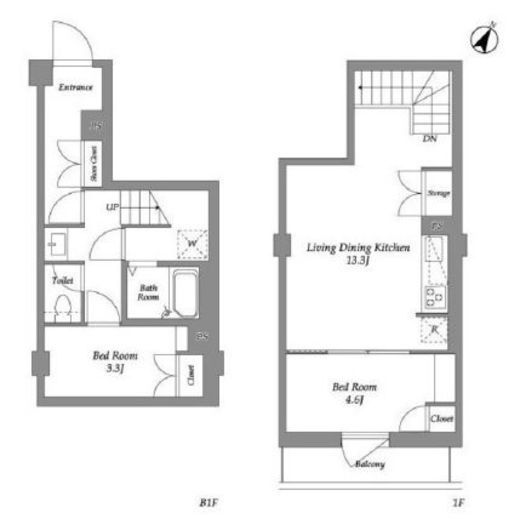 ザ・レジデンス用賀　101号室　間取り