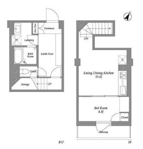 ザ・レジデンス用賀　103号室　間取り