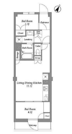 ザ・レジデンス用賀　304号室　間取り
