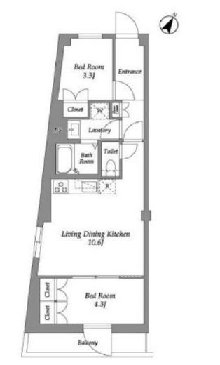 ザ・レジデンス用賀　305号室　間取り