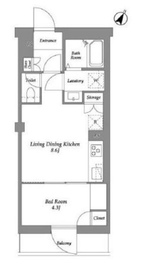 ザ・レジデンス用賀　403号室　間取り