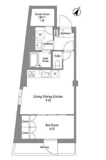 ザ・レジデンス用賀　405号室　間取り