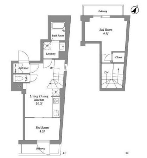 ザ・レジデンス用賀　501号室　間取り
