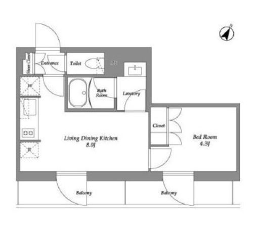 ザ・レジデンス用賀　503号室　間取り