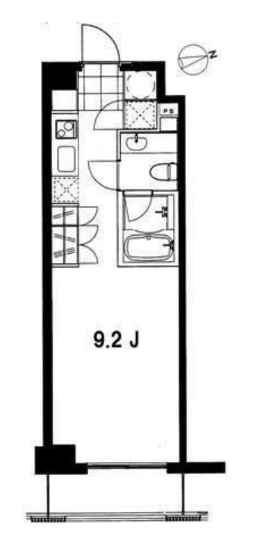 フレンシア麻布十番ノース　803号室　間取り