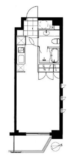 フレンシア麻布十番ノース　706号室　間取り