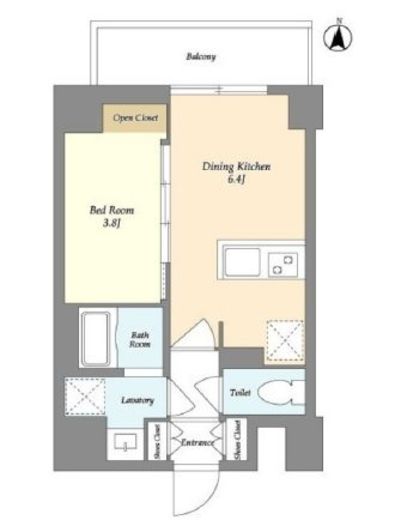 VORT扇橋residence　402号室　間取り