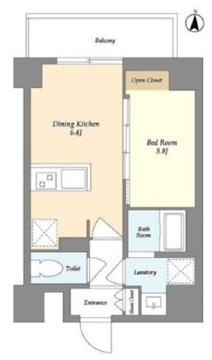 VORT扇橋residence　801号室　間取り