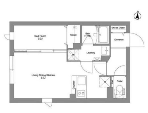 タスキリシェス池上　305号室　間取り