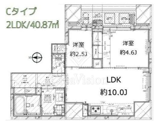 Garden Xavis木場 (ガーデンザヴィス木場)　1203号室　間取り