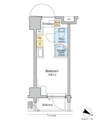 TOMORE田端　208号室　間取り
