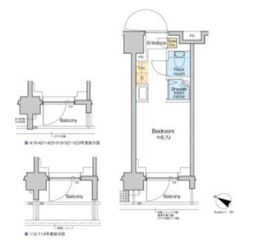 TOMORE田端　216号室　間取り