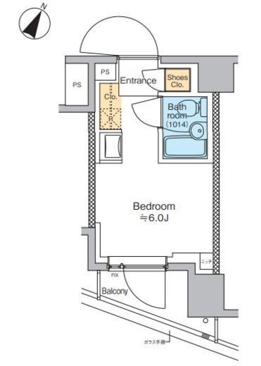 TOMORE田端　415号室　間取り
