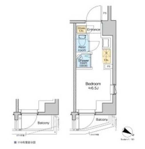 TOMORE田端　201号室　間取り
