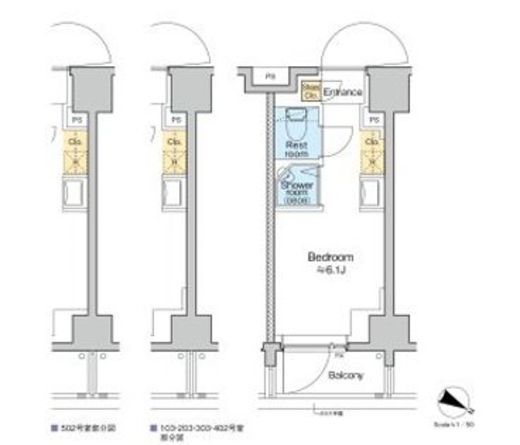 TOMORE田端　203号室　間取り