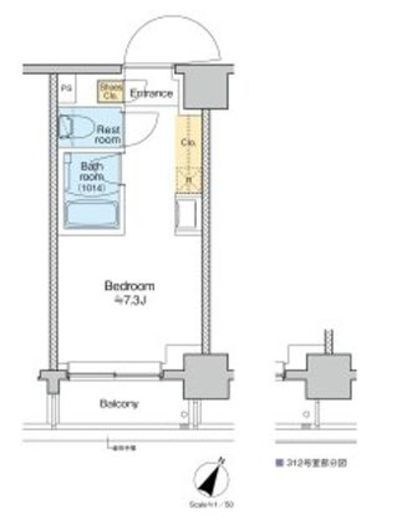 TOMORE田端　511号室　間取り