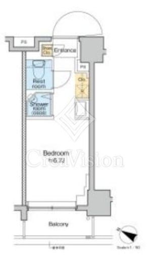 TOMORE田端　418号室　間取り