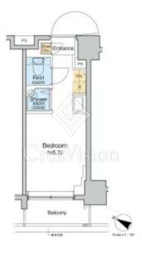 TOMORE田端　518号室　間取り