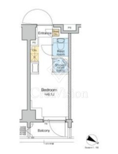 TOMORE田端　602号室　間取り