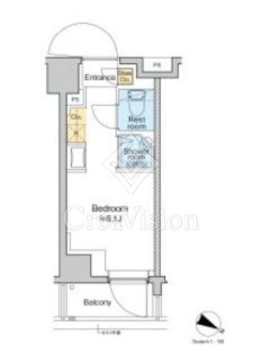 TOMORE田端　604号室　間取り