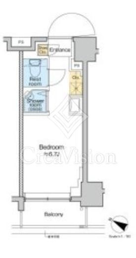 TOMORE田端　711号室　間取り