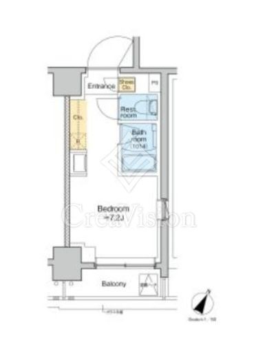 TOMORE田端　609号室　間取り