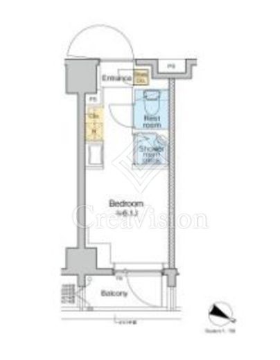 TOMORE田端　606号室　間取り