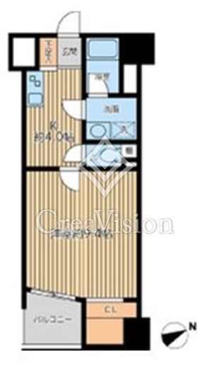 クリオ王子神谷弐番館　205号室　間取り