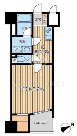 クリオ王子神谷弐番館　504号室　間取り